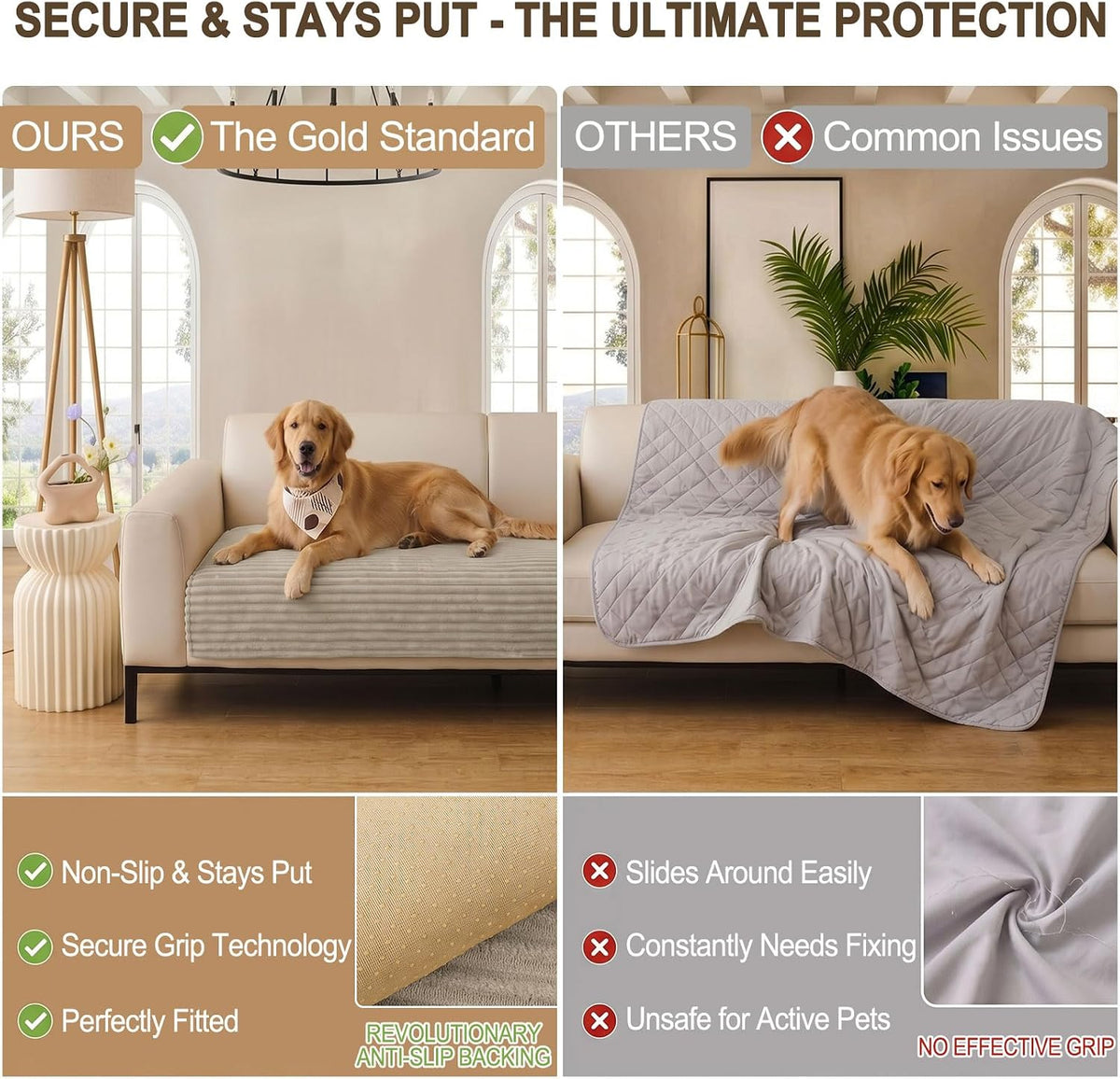 hyha Waterproof Couch Cover for Dogs, Non-Slip Pet Sofa Covers Washable