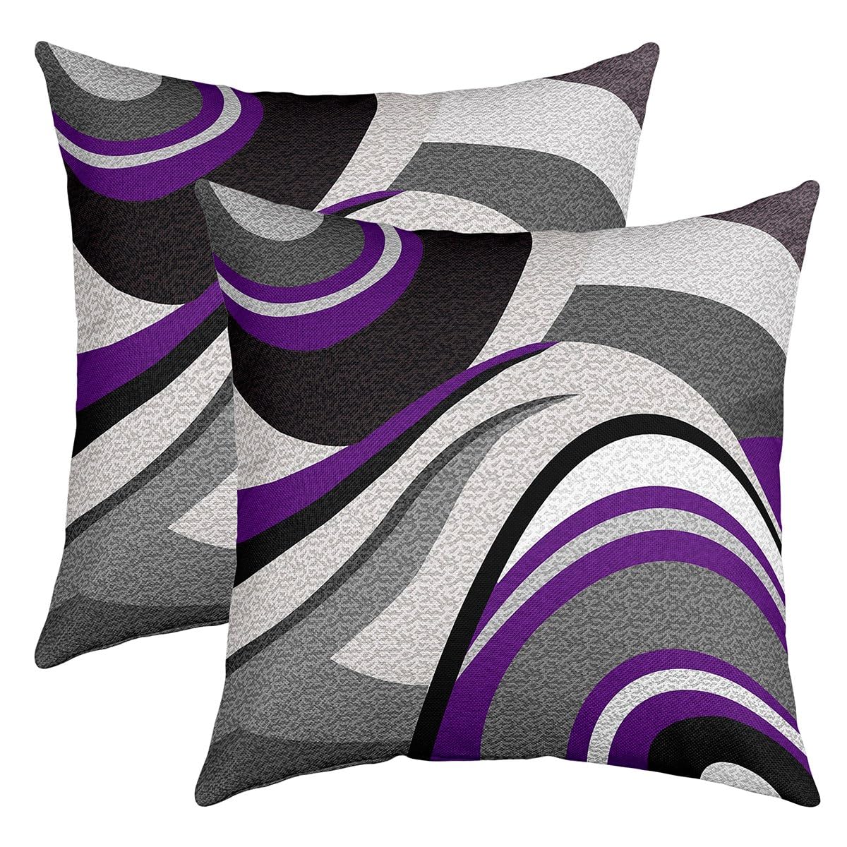 Feelyou Throw Geometric Square Pillow Covers 18x18 Inches