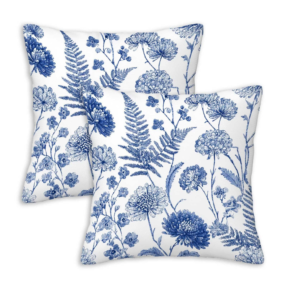 Throw Pillow Covers 18x18 Set of 2, Simple Patchwork Cushion Covers, Decorative Square Pillowcases for Couch, Bedroom, Living Room