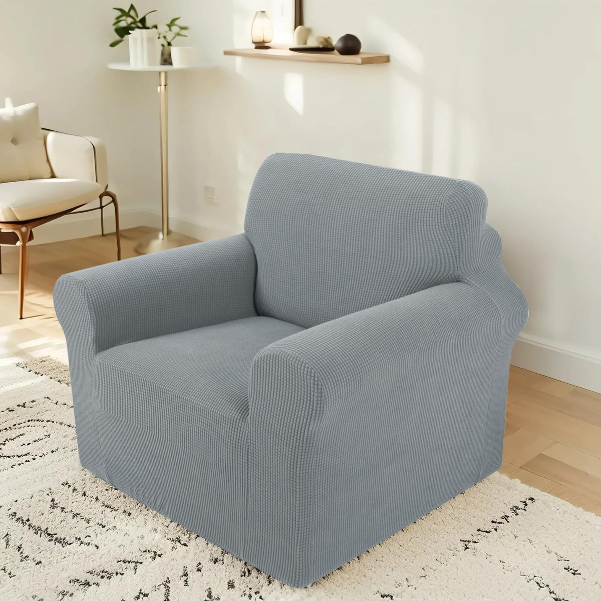 Stretch Couch Covers for Sofa Washable, Large, Chocolate