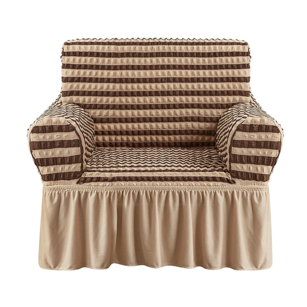 NICEEC Sofa Covers Beige Couch Cover Stretch Sofa Slipcovers with Skirt