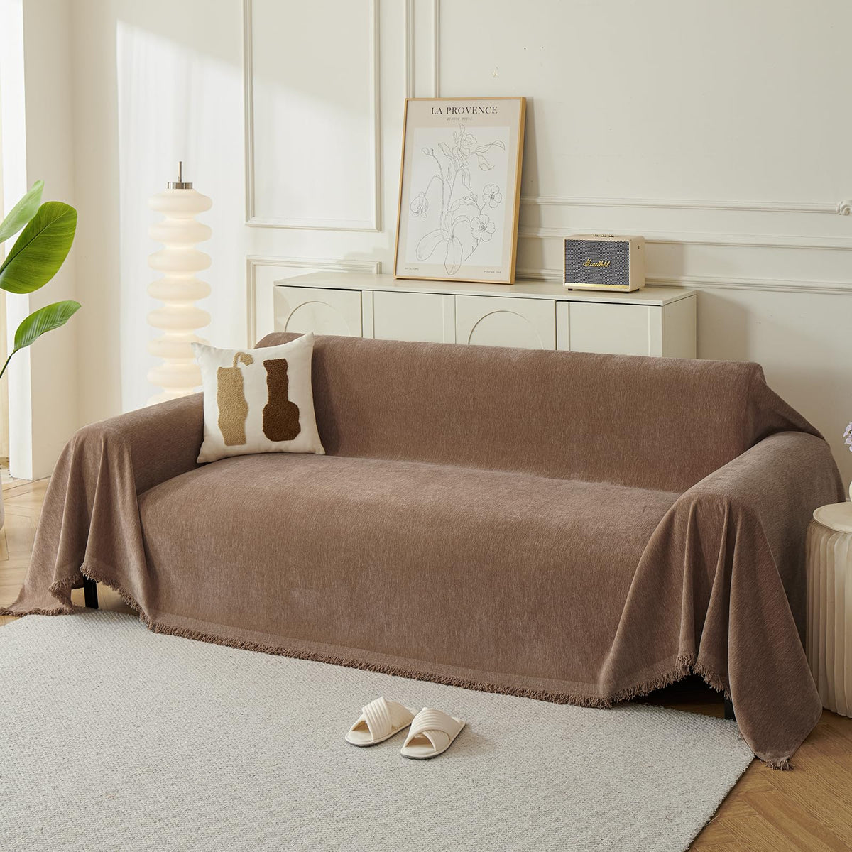 Couch Cover for Sofa, Boho Sofa Covers Washable 3 Cushion for Dogs