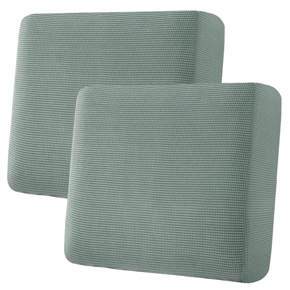 H.VERSAILTEX Super Stretch Individual Seat Cushion/Couch Slipcover Sets Thick Jacquard Textured Twill Fabric (3 Piece Sofa Covers, Sand)