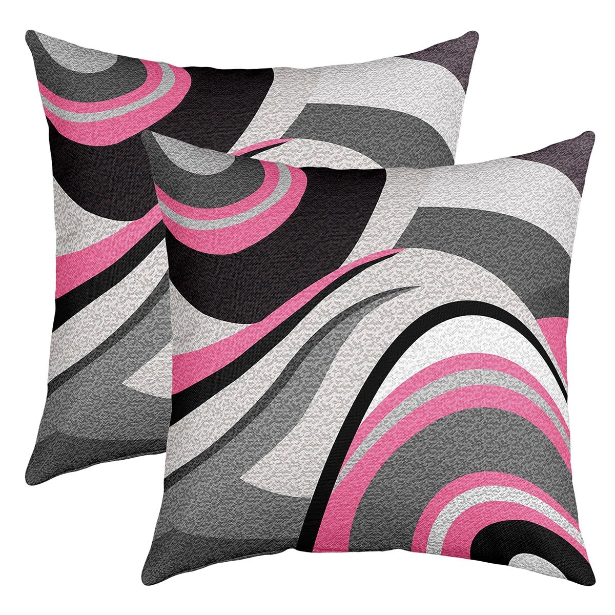 Feelyou Throw Geometric Square Pillow Covers 18x18 Inches
