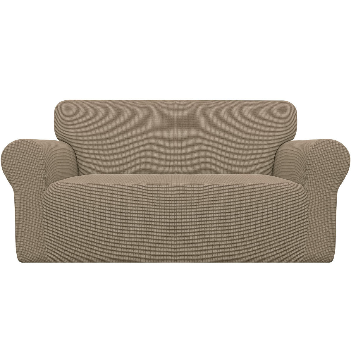 Easy-Going Stretch Loveseat Couch Covers Washable Dark Gray