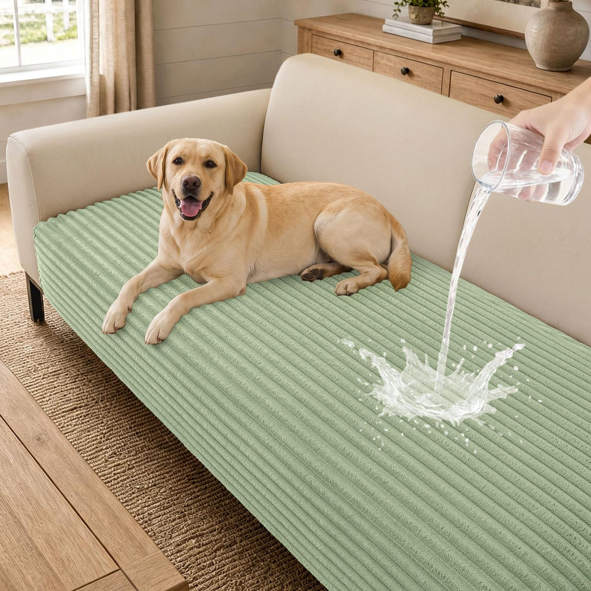 hyha Waterproof Couch Cover for Dogs, Non-Slip Pet Sofa Covers Washable