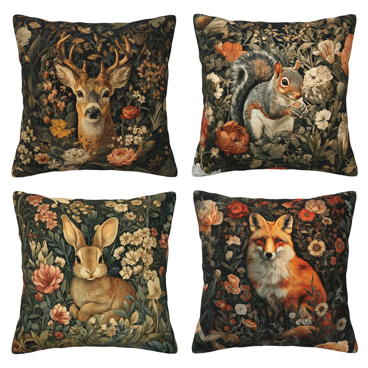 Abstract Art Throw Pillow Covers 18 X 18 Inch Set of 4 Decorative Cushion Cover Home Decor for Sofa Chair Couch Bedroom Living Room