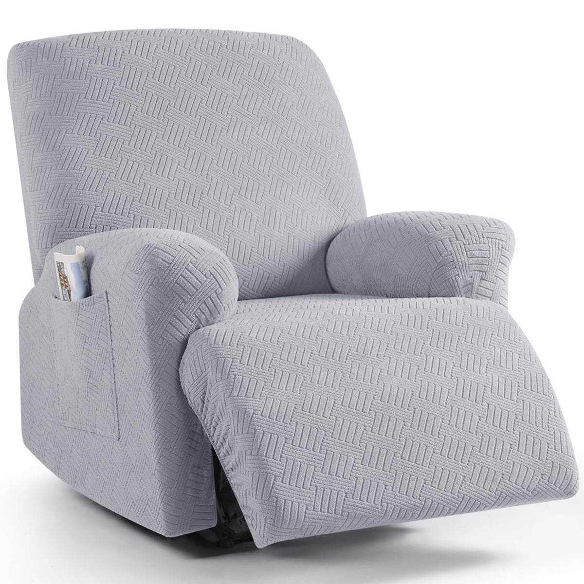 KinCam Recliner Sofa Covers, Stretch Reclining Cover, Dark Gray