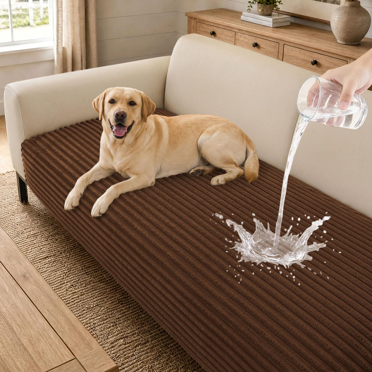 hyha Waterproof Couch Cover for Dogs, Non-Slip Pet Sofa Covers Washable