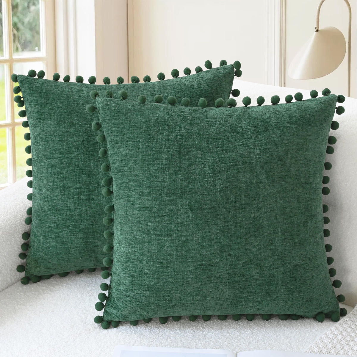 CaliTime Decorative Couch Throw Pillow Covers 20 X 12 Inches Apricot Brown