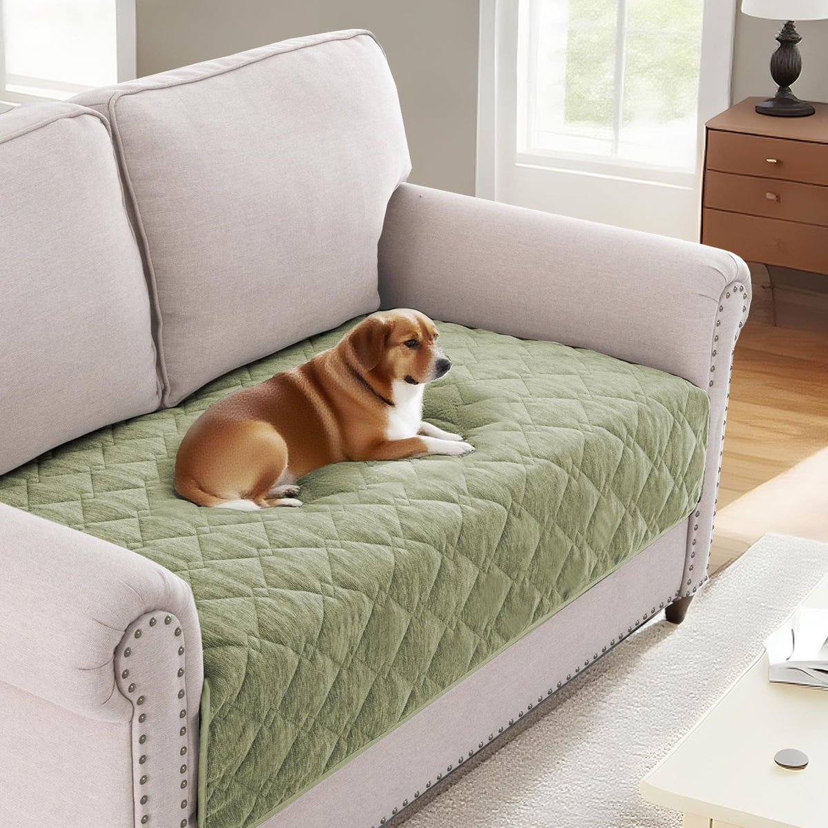 H.VERSAILTEX Couch Cover for Dogs, Non-Slip Washable Pet Sofa Protector