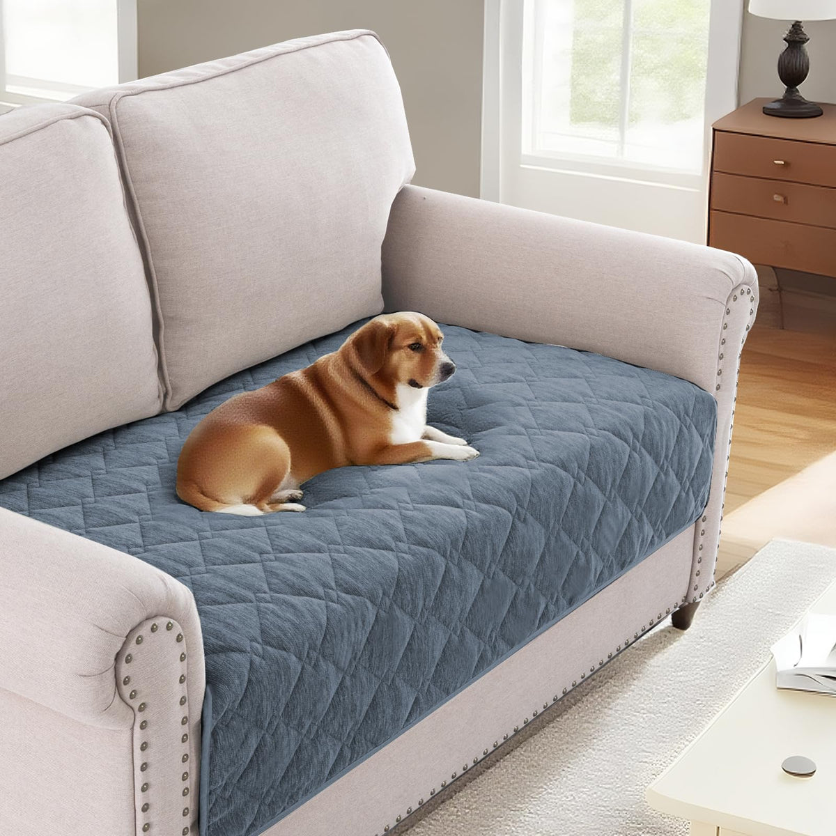 H.VERSAILTEX Couch Cover for Dogs, Non-Slip Washable Pet Sofa Protector
