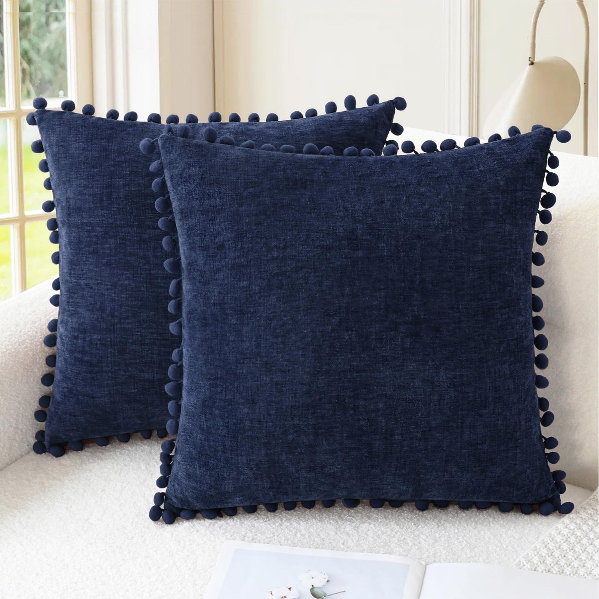 CaliTime Decorative Couch Throw Pillow Covers 20 X 12 Inches Apricot Brown
