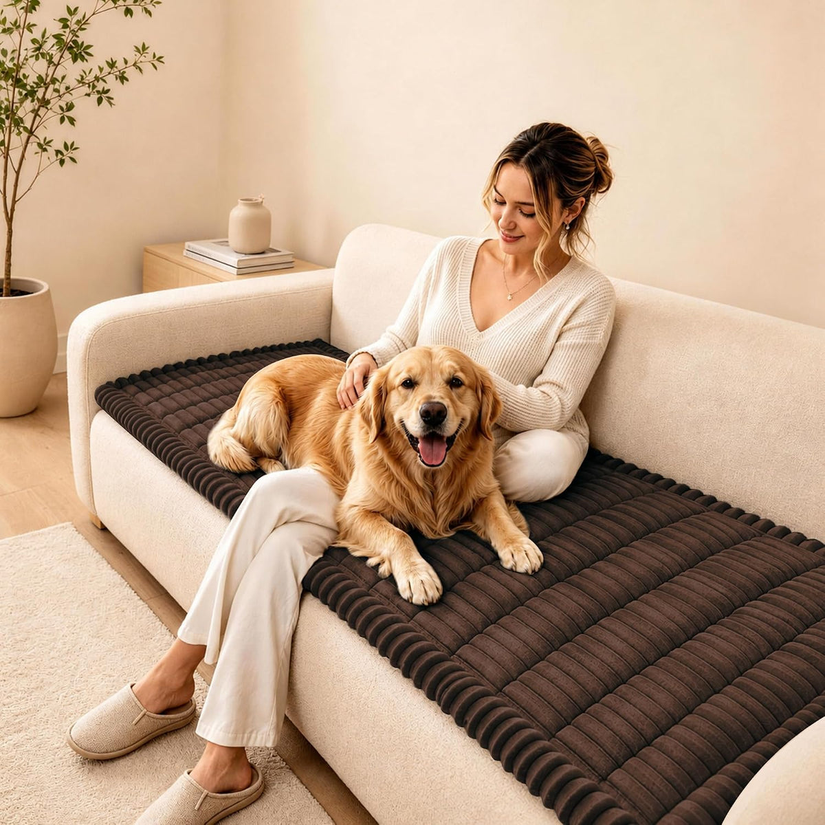 BIETYONE Couch Covers for Dogs,Washable Non Slip Sofa Protector for Pets