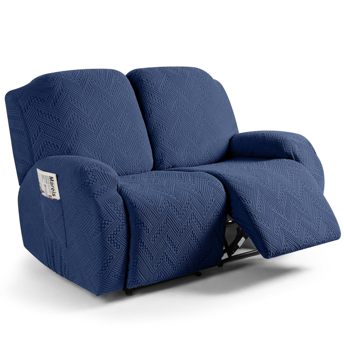Ruaozz Recliner Couch Covers, Soft Stretch Sofa Slipcover, Chocolate