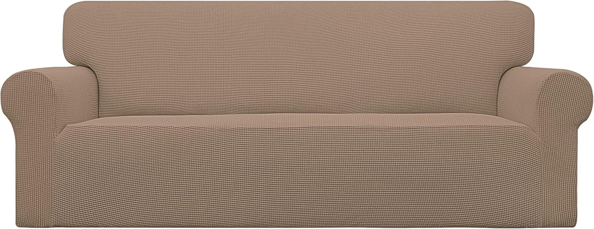 Easy-Going Stretch Couch Covers for Sofa Washable Large Camel