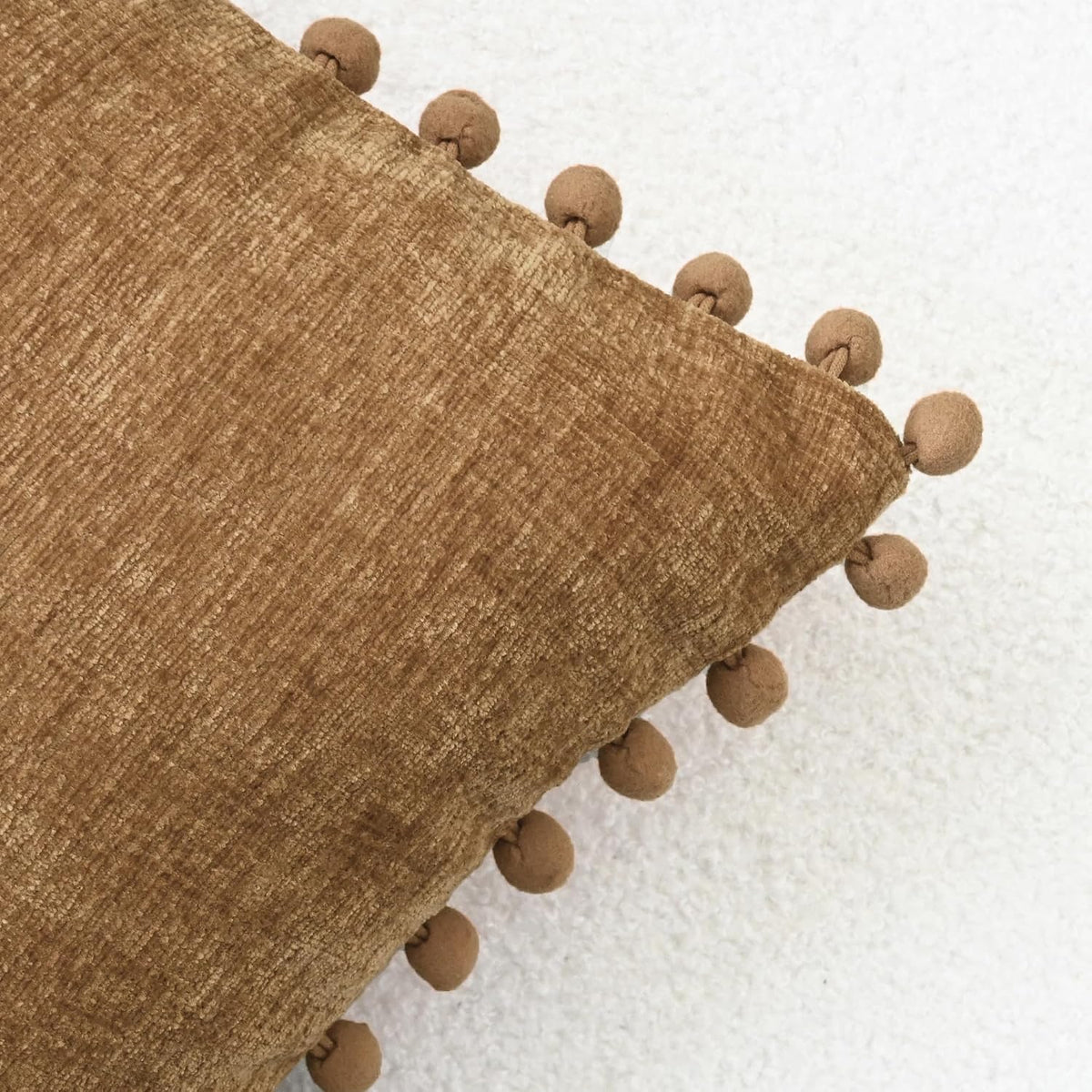 CaliTime Decorative Couch Throw Pillow Covers 20 X 12 Inches Apricot Brown