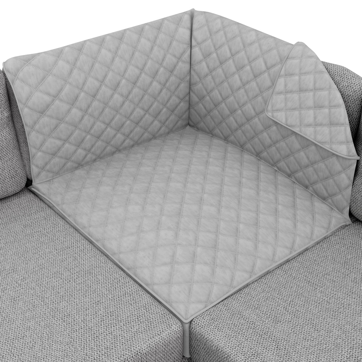 Sofa Shield® Couch Sofa Slip Cover for Dogs with Strap, Navy Sand