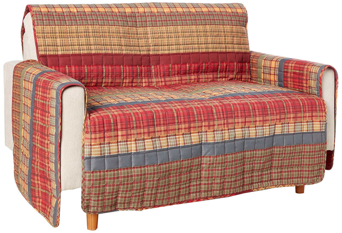 Greenland Home Fashions Gold Rush Reversible Slipcover - Furniture Protector - Sofa