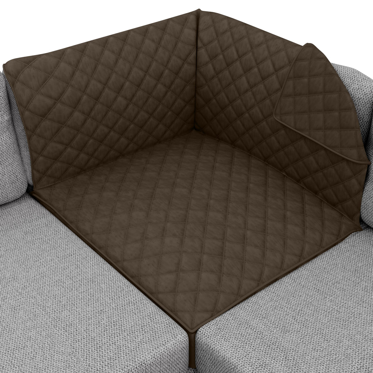 Sofa Shield® Couch Sofa Slip Cover for Dogs with Strap, Navy Sand