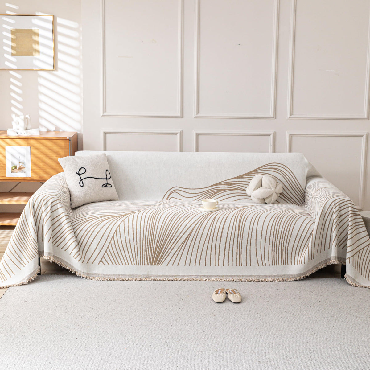 Couch Cover for Sofa, Boho Sofa Covers Washable 3 Cushion for Dogs