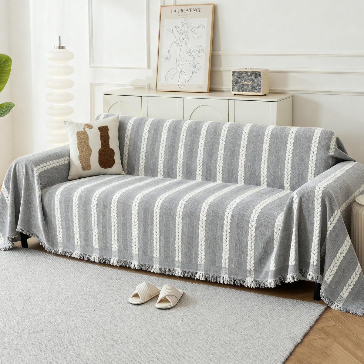 Couch Cover for Sofa, Boho Sofa Covers Washable 3 Cushion for Dogs