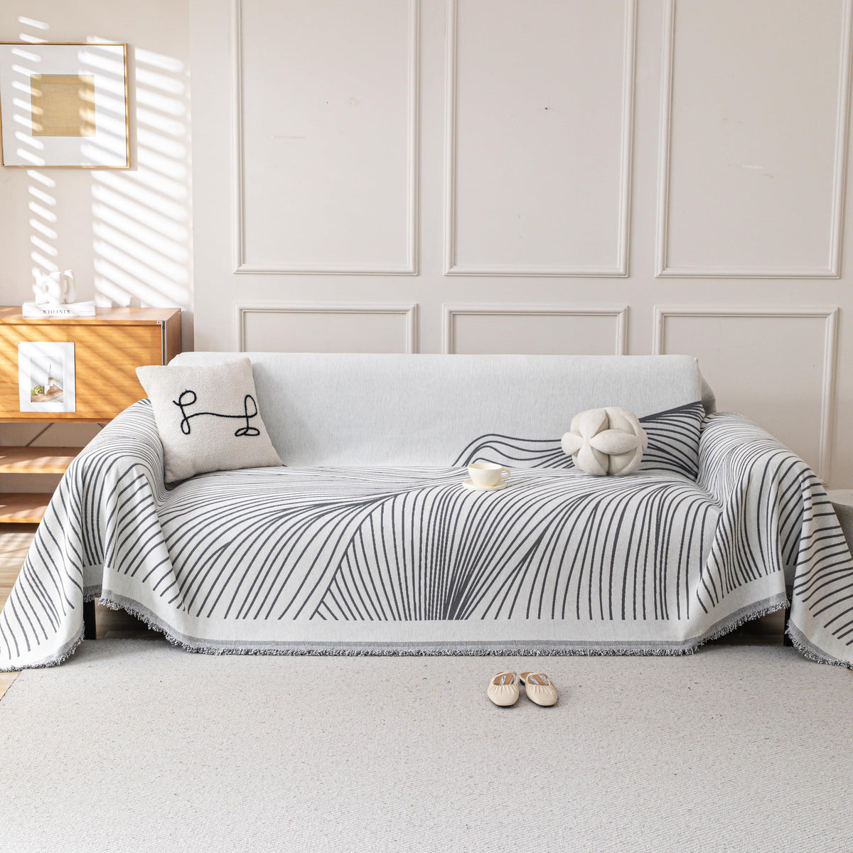 Couch Cover for Sofa, Boho Sofa Covers Washable 3 Cushion for Dogs