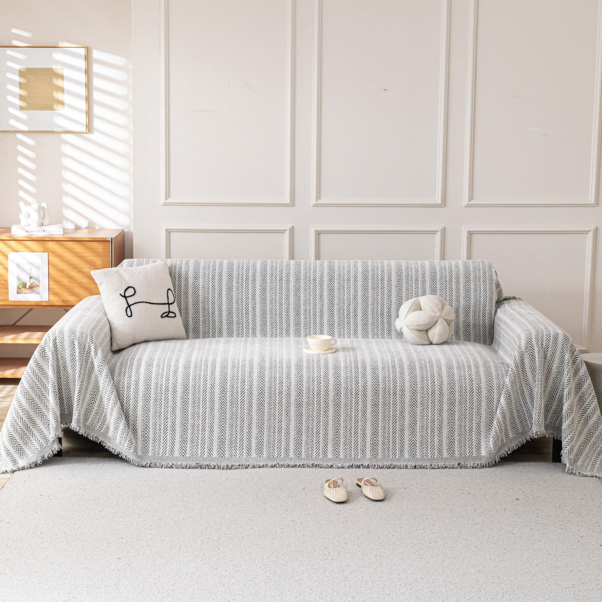 Couch Cover for Sofa, Boho Sofa Covers Washable 3 Cushion for Dogs