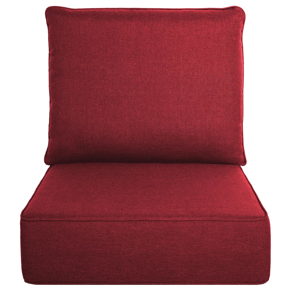 Belord Luxury 6" Thick Cushion Set - 22x24in 28D Sponge Filling, Fade-Resistant, Water-Resistant, Spill-Proof, Removable for Outdoor Chairs, Swing Lounge Cushions, Patio Set Furniture