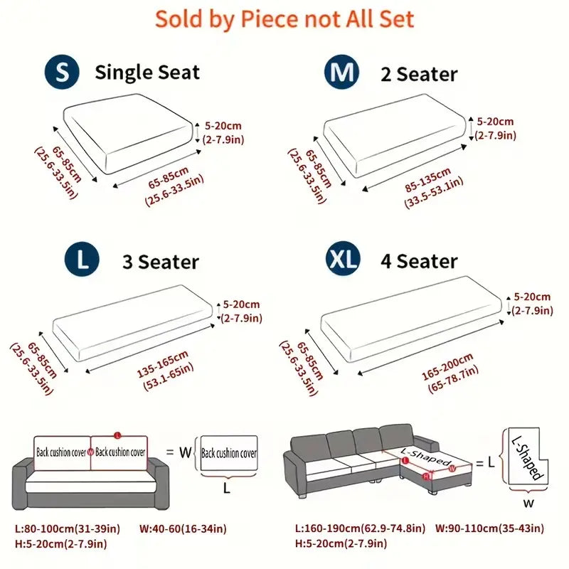 Elastic Couch Cover with Drawstring Design, Soft Removable Washable Sofa Pad, Dust-Proof Anti-Slip Split Sofa Set, Sofa Slipcover