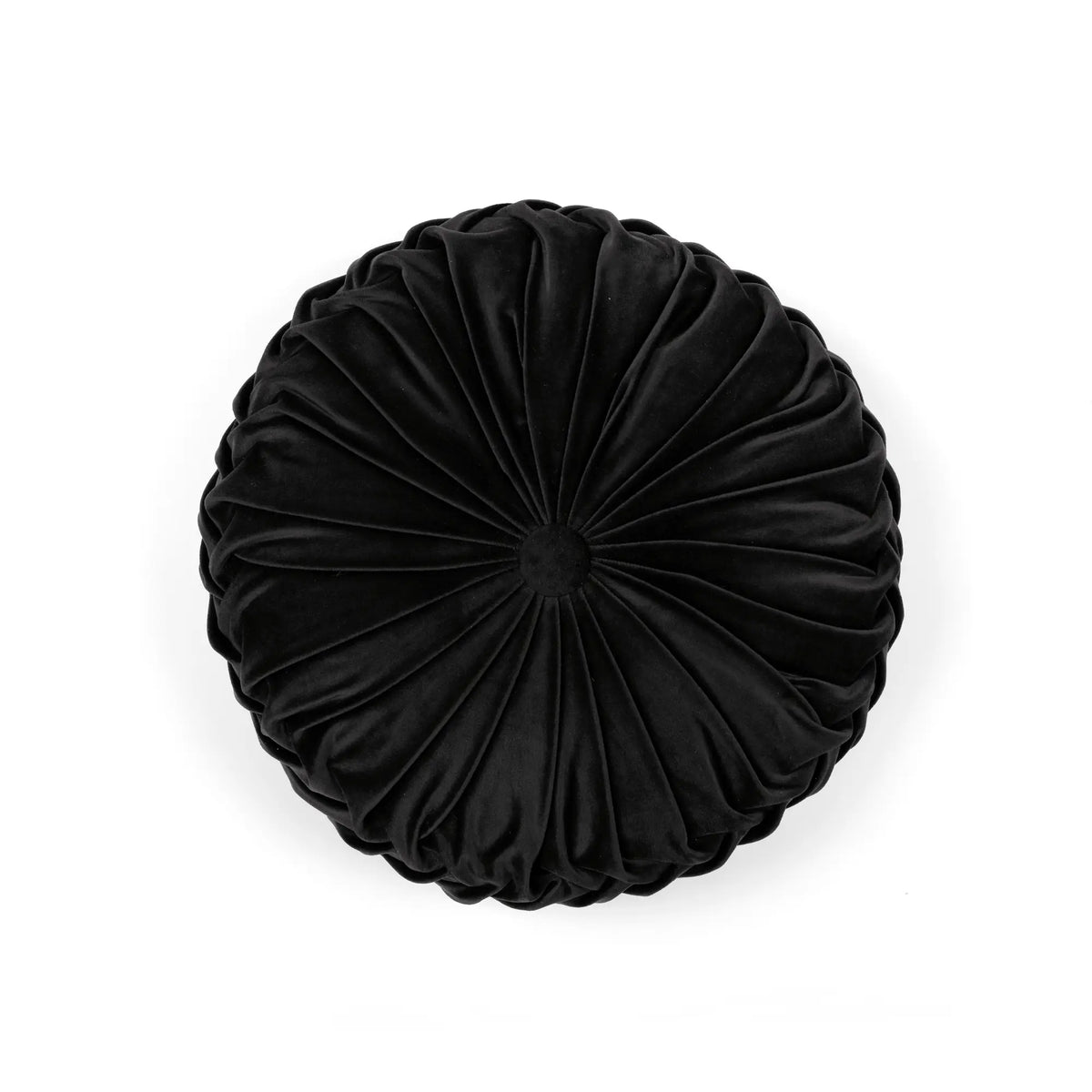 Lush Decor Round Pleated Luxuriously Soft Velvet Decorative Cushion - Single, 15" Diameter, Soft Padded Animal Print Doughnut-Shaped Cushion for Couch, Bedrooms/Dens, Home Decor