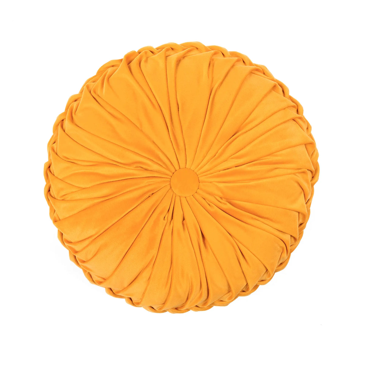 Lush Decor Round Pleated Luxuriously Soft Velvet Decorative Cushion - Single, 15" Diameter, Soft Padded Animal Print Doughnut-Shaped Cushion for Couch, Bedrooms/Dens, Home Decor