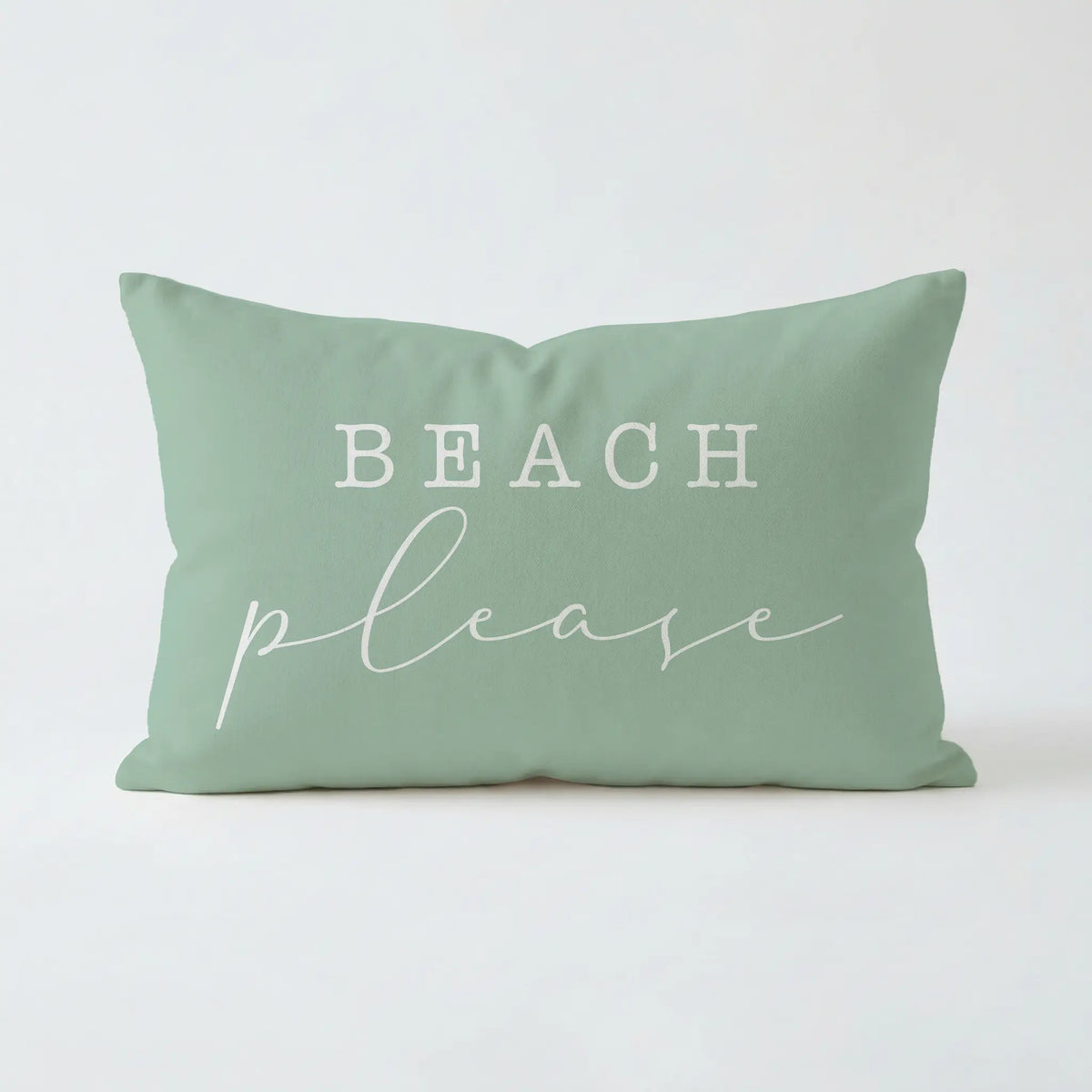 Beach Please Pillow, Indoor Outdoor Throw Pillow with Insert, Beach House Decor, Coastal Gift, Summer Patio Pillow, Beach Lover Gift