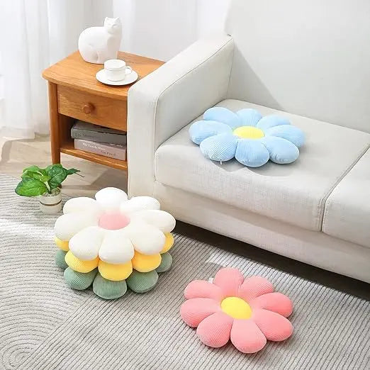 2026 Modern Daisy Flower-Shaped Decorative Cushion, Christmas Gift Throw Pillow for Home Sofa and Bedroom Decor