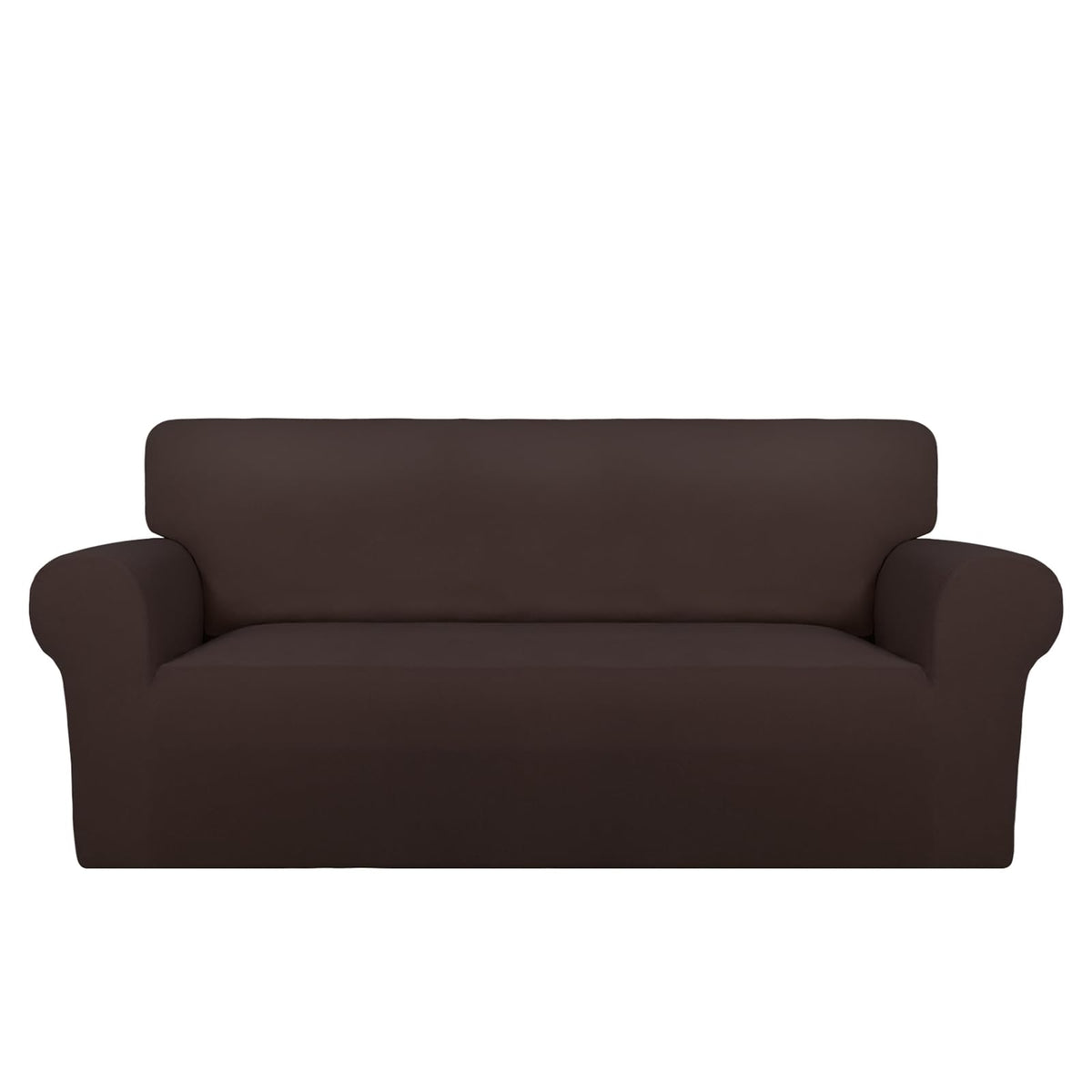 PureFit Stretch Couch Covers for Sofa Large Sofa Slipcovers Chocolate