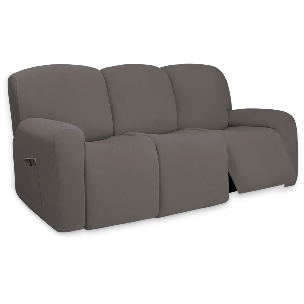 PureFit Stretch Couch Covers for Sofa Large Sofa Slipcovers Chocolate