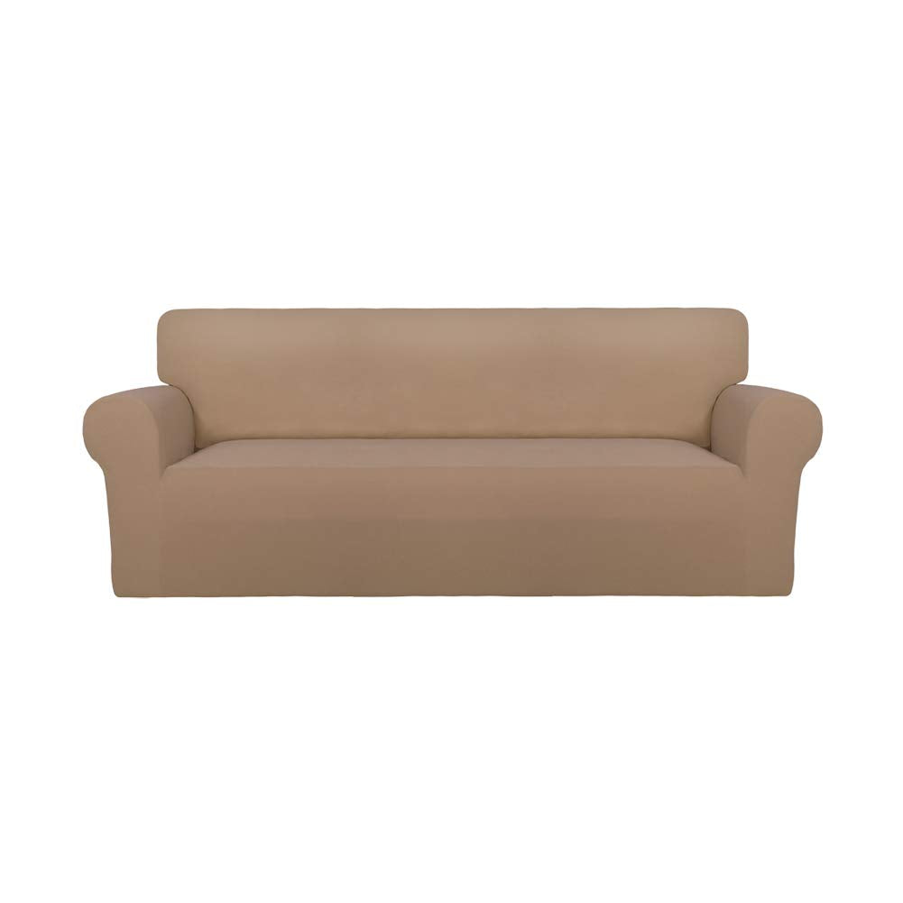 PureFit Stretch Couch Covers for Sofa Large Sofa Slipcovers Chocolate