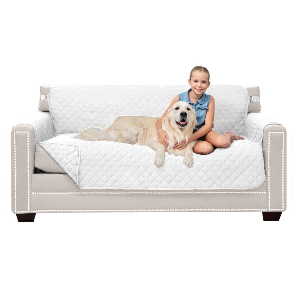 Sofa Shield® Couch Sofa Slip Cover for Dogs with Strap, Navy Sand