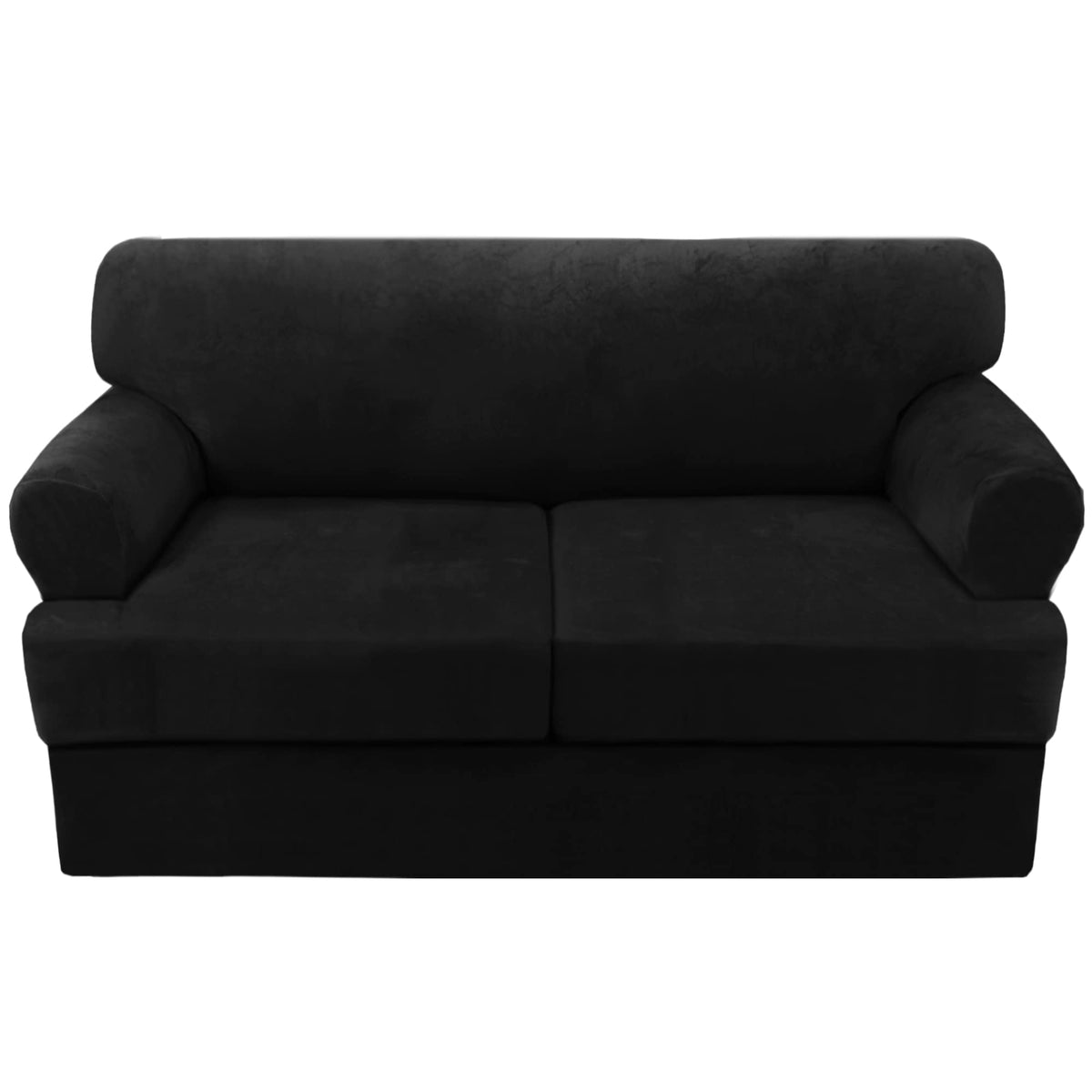 H.VERSAILTEX Sofa Cover 4 Piece T Cushion Sofa Slipcovers Couch Cover Furniture Protector Stretch T Cushion Sofa Covers for 3 Cushion Couch with 3 Individual T Cushion Covers, Ivory