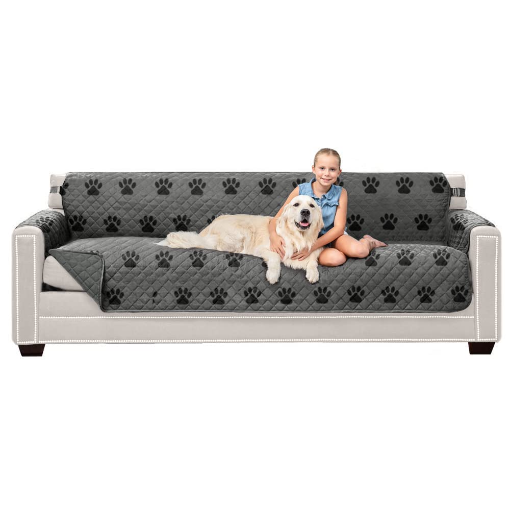 Sofa Shield® Couch Sofa Slip Cover for Dogs with Strap, Navy Sand