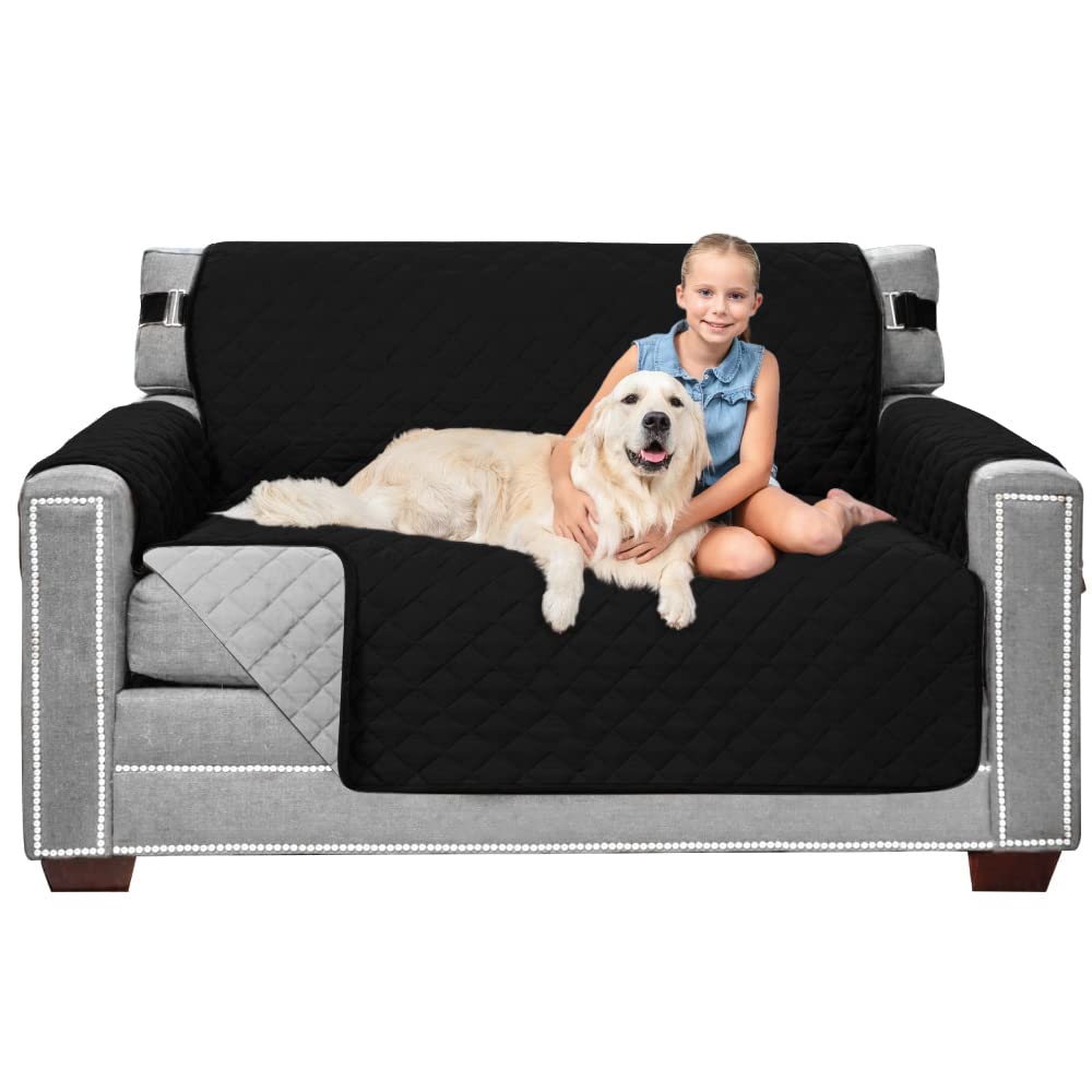 Sofa Shield® Couch Sofa Slip Cover for Dogs with Strap, Navy Sand