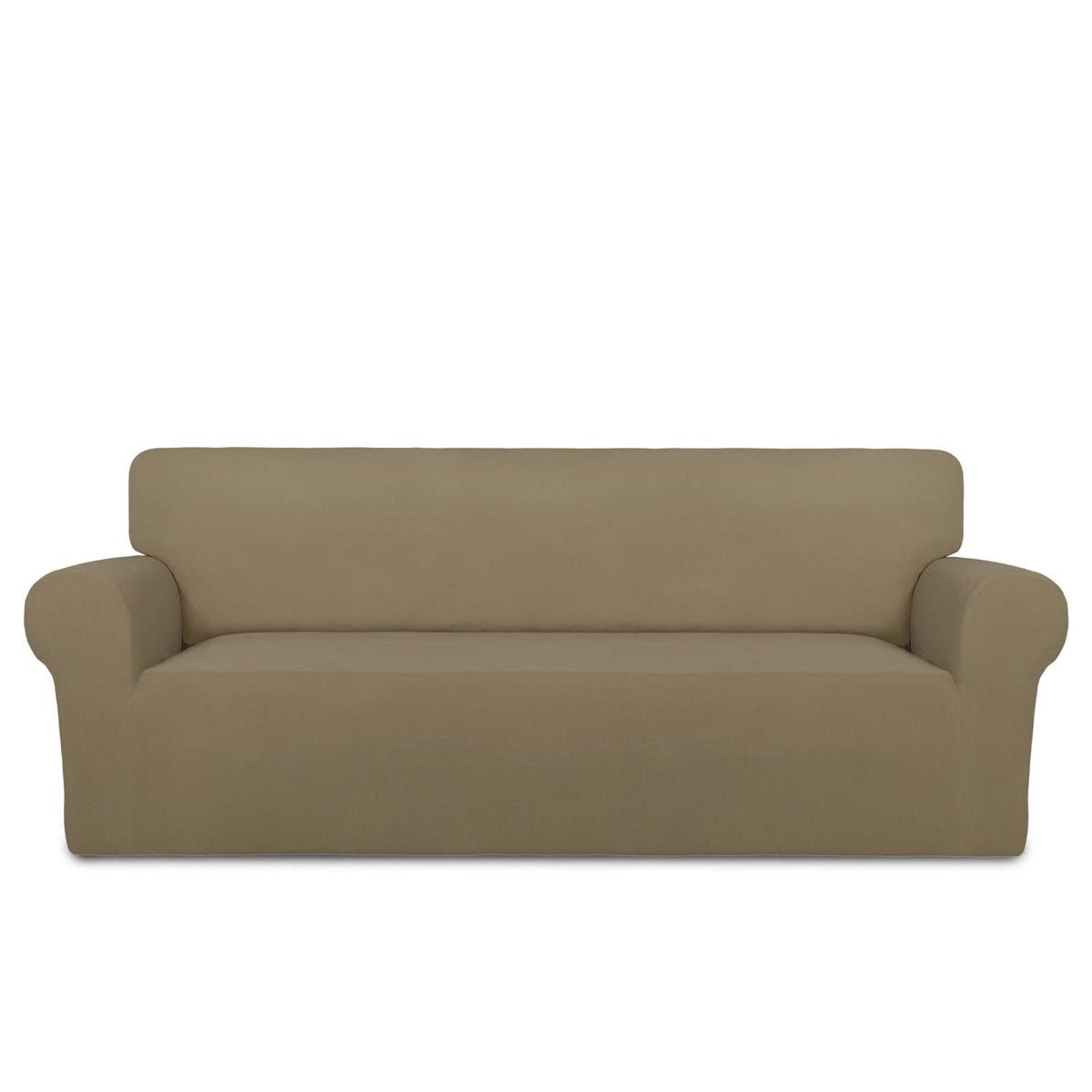 PureFit Stretch Couch Covers for Sofa Large Sofa Slipcovers Chocolate