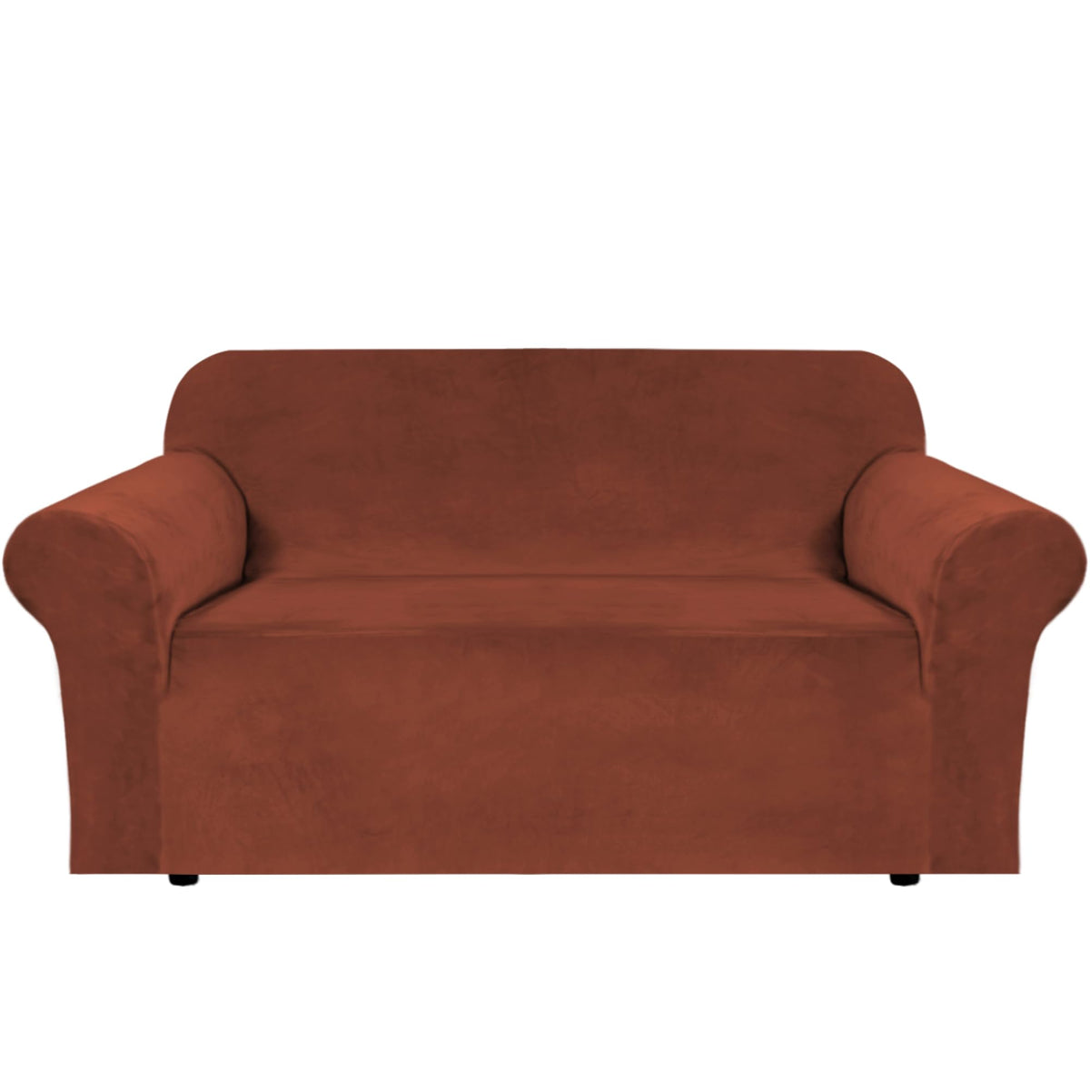 H.VERSAILTEX 1 Peice Stretch Velvet Sofa Covers for 3 Cushion Couch Covers Sofa Slipcovers Furniture Protector Soft, Crafted from Thick Comfy Rich Velour (Sofa 72"-90", Oatmeal)