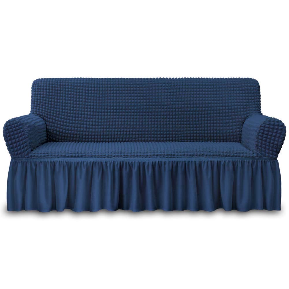 NICEEC Sofa Covers Beige Couch Cover Stretch Sofa Slipcovers with Skirt