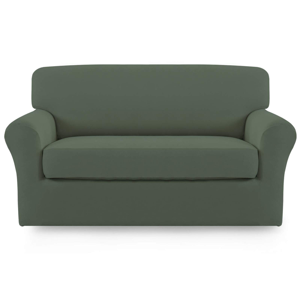 Easy-Going 2 Pieces Stretch Couch Sofa Slipcover Washable