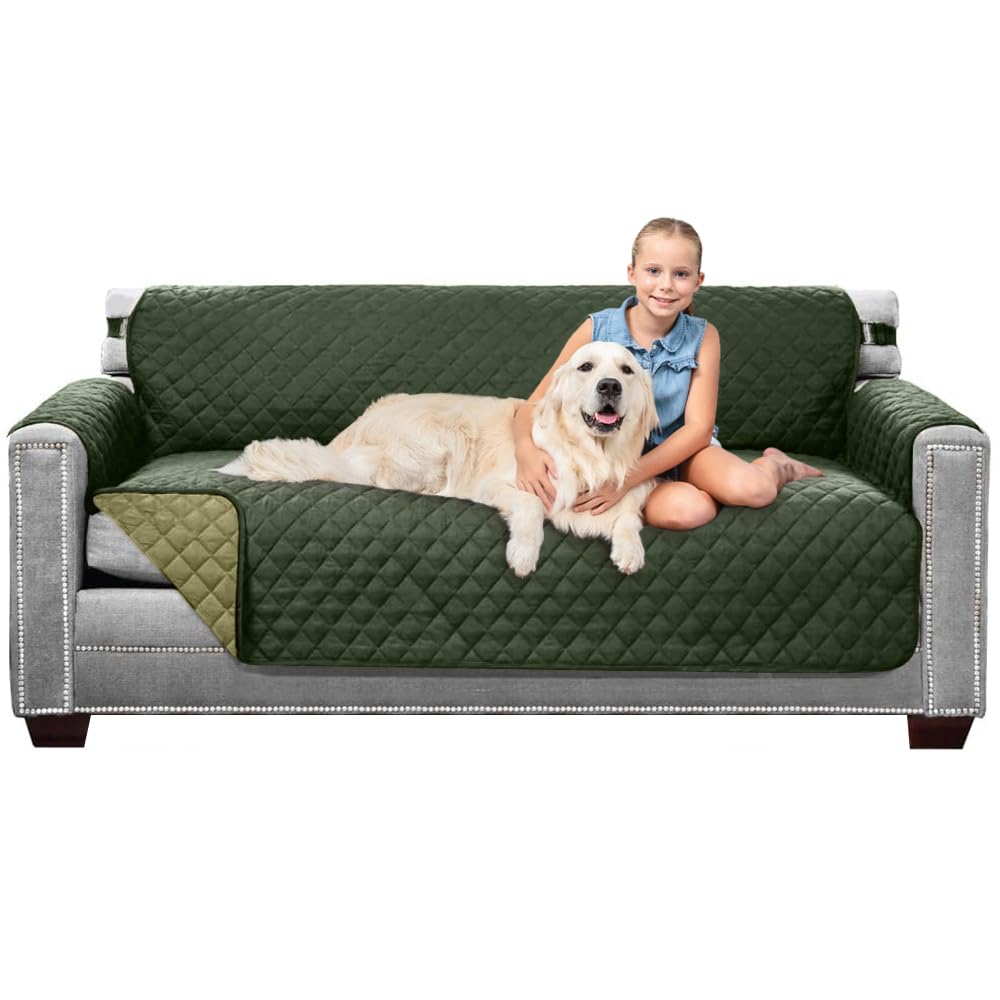 Sofa Shield® Couch Sofa Slip Cover for Dogs with Strap, Navy Sand