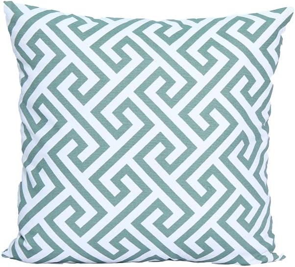 Accent Home Cotton Canvas Throw Cushion Cover Printed Both Side For Home Sofa Couch, Chair Back Seat,4pc pack 18x18" in Color TEAL