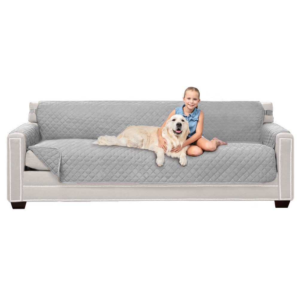 Sofa Shield® Couch Sofa Slip Cover for Dogs with Strap, Navy Sand