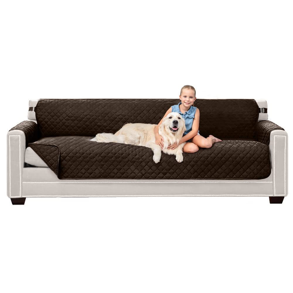 Sofa Shield® Couch Sofa Slip Cover for Dogs with Strap, Navy Sand