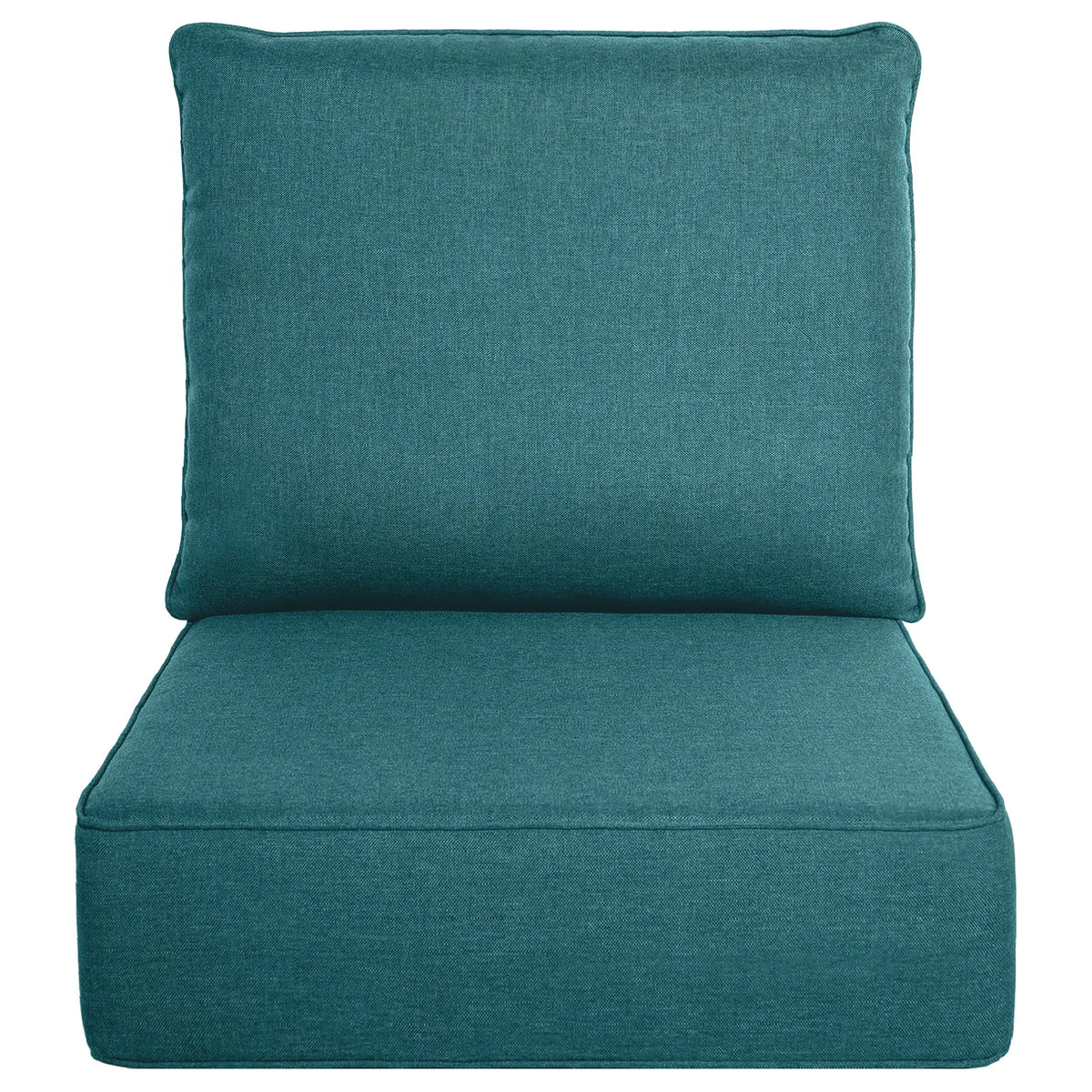 Belord Luxury 6" Thick Cushion Set - 22x24in 28D Sponge Filling, Fade-Resistant, Water-Resistant, Spill-Proof, Removable for Outdoor Chairs, Swing Lounge Cushions, Patio Set Furniture